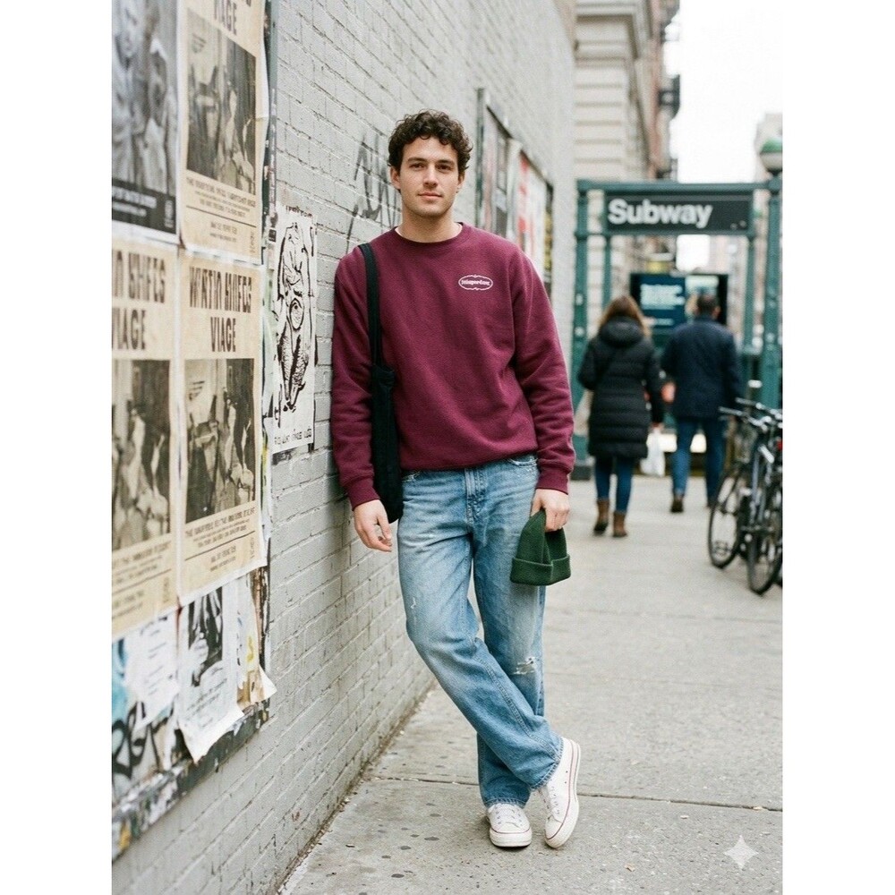 Häagen-Dazs Sweatshirt XL Burgundy Heavy Weight Independent Trading Co IND5000CC